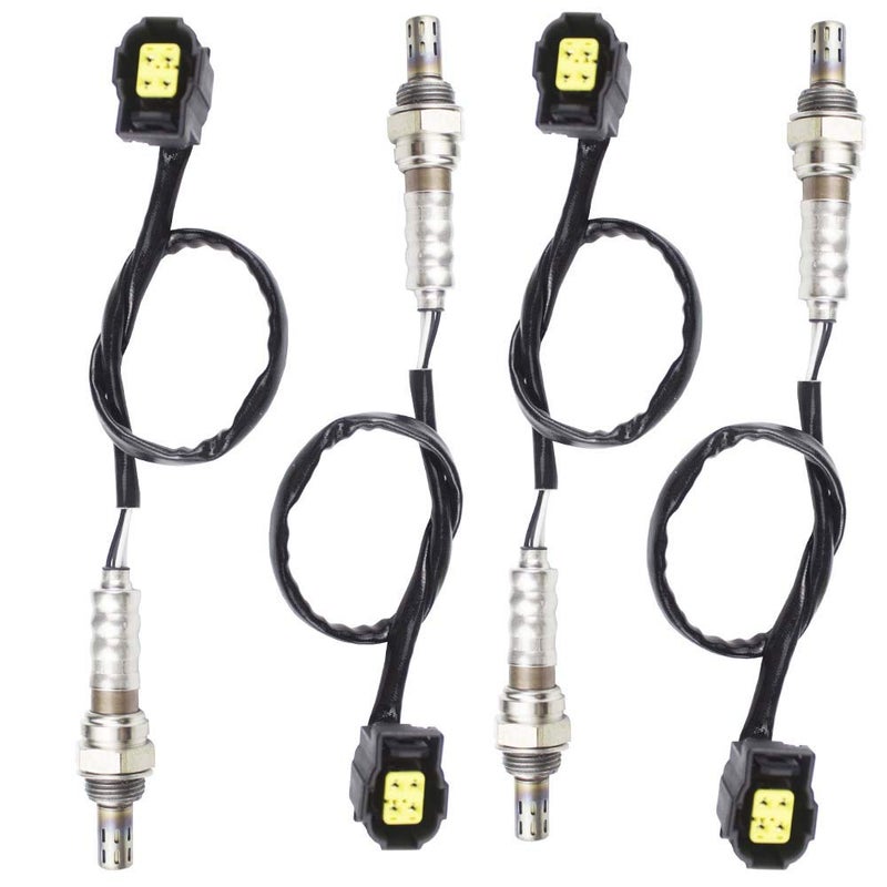 higherbro 4x Oxygen Sensor 1 & 2 for 2007 2008 2009 2010 2011 2012 Jeep Liberty Dodge Nitro 3.7L 4.0L Upstream + Downstream Upper Lower - Image 1